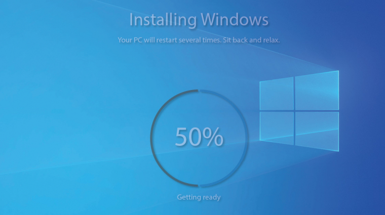 Telepítés halálos iramban: kevesebb mint két perc alatt sikerült feltelepíteni a Windows 10-et kép