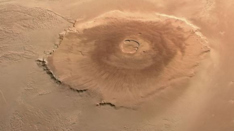 Egy gigantikus inaktív vulkánt találtak a Mars felszínén kép