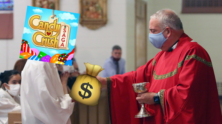 Letartóztatták a papot, aki az egyház pénzét verte el a Candy Crushban és más mobiljátékokban bevezetőkép