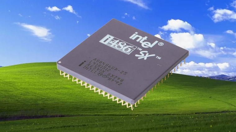 Windows XP is designed to run on an older Intel 486-PCW PC