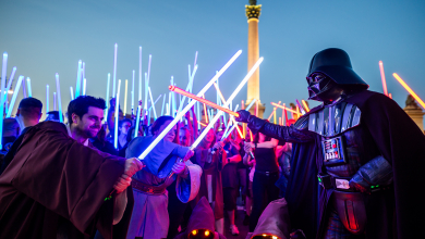 Így borították fényárba a Hősök terét a magyar Star Wars-rajongók kép