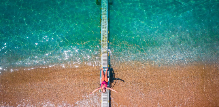 A SEATRAC használata egy görög strandon. Forrás: SEATRAC