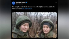 Harcoló észak-koreai katonanők Ukrajnában - fake fotóval verték át a brit médiát kép