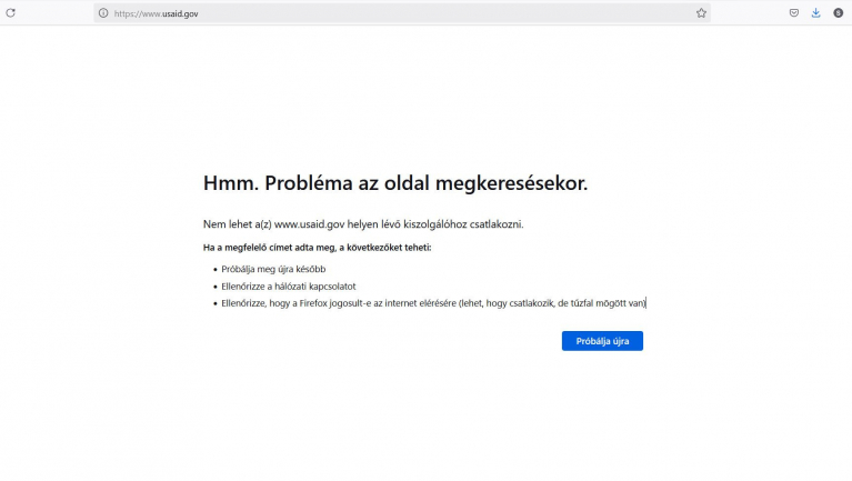 Elérhetetlenné vált az USAID honlapja és X-fiókja kép