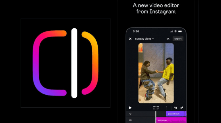Itt a Meta új Instagramra optimatlizált vágóprogramja, az Edits kép