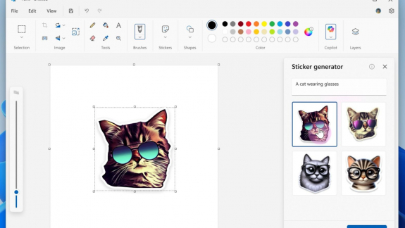 Új funkciókkal bővül a Microsoft Paint kép