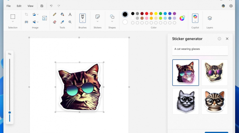 Új funkciókkal bővül a Microsoft Paint kép