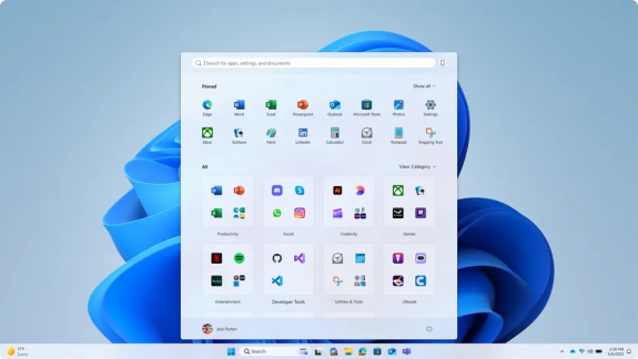 Gigantikusra nő a Start menü: frissít a Windows 11 kép