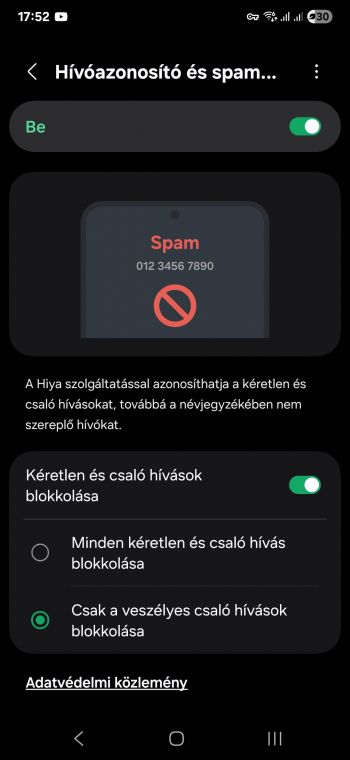Sok mobil már hívásszűrésre is képes, és a feketelistára került telefonszámok esetén figyelmeztet, hogy ne vedd fel