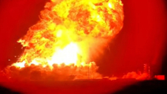 Drámai robbanással végződött a SpaceX rakétatesztje kép