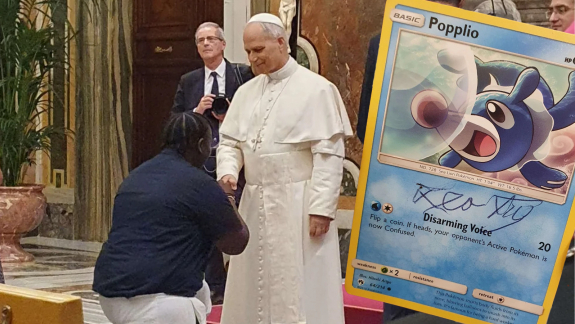 Popplio kártyát írt alá Pope Leo, azaz XIV. Leó pápa kép