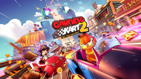 Aszfalt és lasagna - jön a Garfield Kart 2 kép