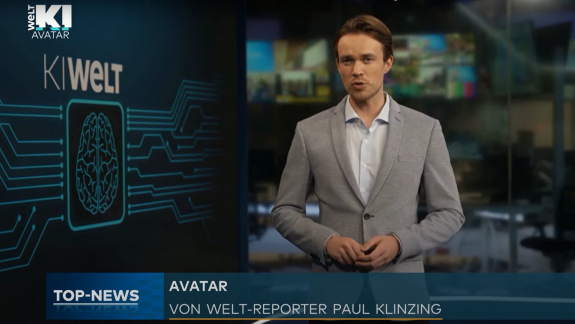 Itt az első teljesen mesterséges intelligencia által gyártott hírműsor kép