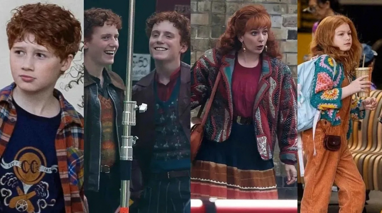 Forgatási fotókon a Harry Potter-sorozat Weasley családja bevezetőkép