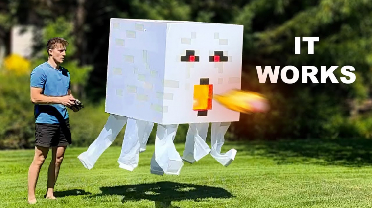 A Minecraft szelleme a valóságban is kísért, és tűzlabdákat is ereget bevezetőkép