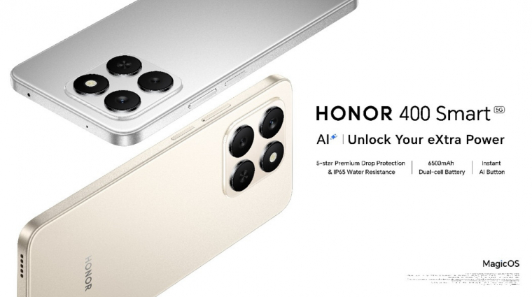 HONOR 400 Smart: strapabíró, AI-gombos okostelefon elérhető áron kép