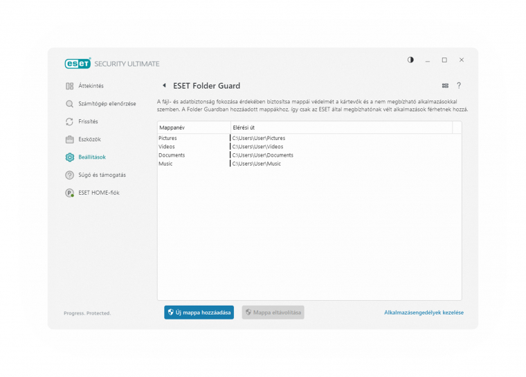 Az ESET Folder Guard a még nem azonosított támadások ellen is hatékony fájlvédelmet kínál