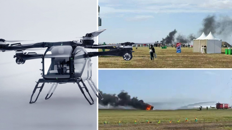 Két repülő autó ütközött Kína légterében kép