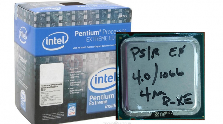 A csúcstartó Intel Pentium 4, ami soha meg sem jelent kép