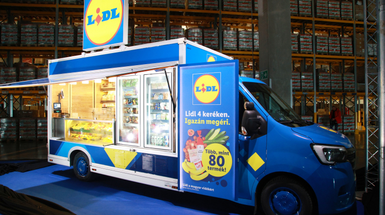 Mozgó üzlettel viszi el termékeit kistelepülésekre a Lidl kép