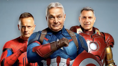 Orbán, Szijjártó és Lázár Marvel szuperhősökként hirdetik az Amerikai útjukat kép