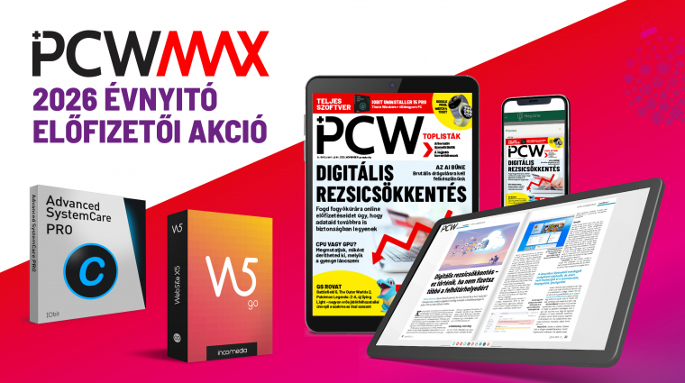 Elindult PCW Max 2026 évnyitó előfizetői akciónk!