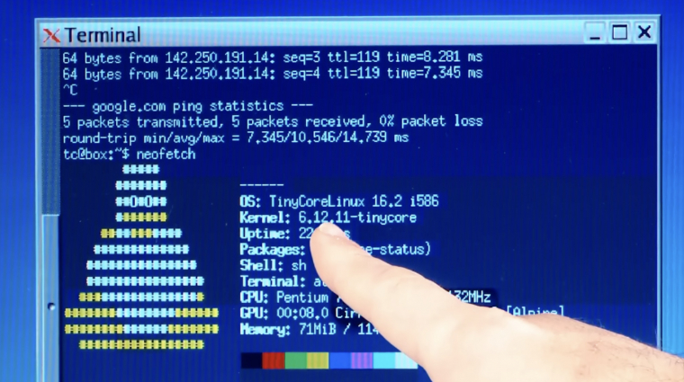Az megvan, hogy egy 30 éves Pentium 1-en is csodálatosan fut az egyik legmodernebb Linux? kép