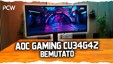 Az AOC GAMING CU34G4Z körbeölel és nem ereszt kép