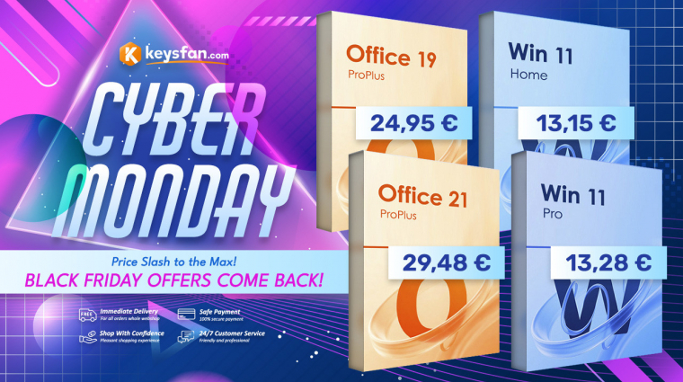A Cyber Monday alatt fillérekért juthatsz legális Windows és Office kulcsokhoz kép