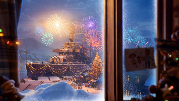 Hullámtörő ünnepi káosz érkezik a World of Warshipsben kép