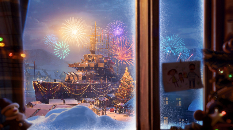 Hullámtörő ünnepi káosz érkezik a World of Warshipsben bevezetőkép