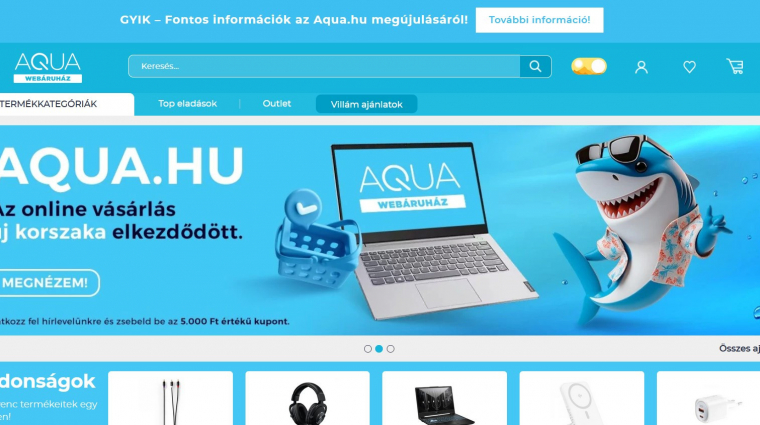 Újraindult az AQUA.hu – a cél, hogy visszavezessék a márkát a hazai élvonalba kép