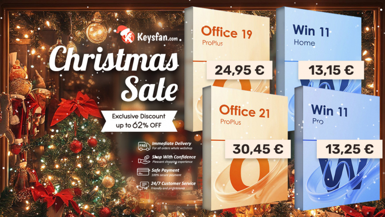 Karácsonyi akcióban a Windows 11 Pro és az Office 2021 fókuszban
