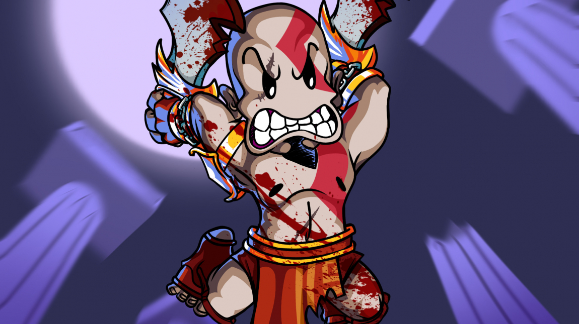 Teljesen ingyen letöltheted a God of Wart 8 bites platformerként és tedd is meg, mert csodálatos kép