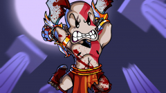 Teljesen ingyen letöltheted a God of Wart 8 bites platformerként és tedd is meg, mert csodálatos kép