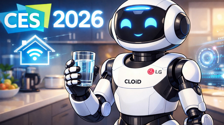 Otthoni segítőrobotot mutat be a CES 2026-on az LG kép
