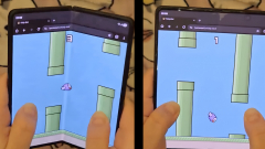 A Flappy Bird csodálatos újragondolásával mókásan teheted tönkre a méregdrága hajtogathatós telefonodat kép