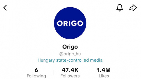 A TikTok állami ellenőrzésű médiának nyilvánította az állami ellenőrzés alatt álló médiumokat kép