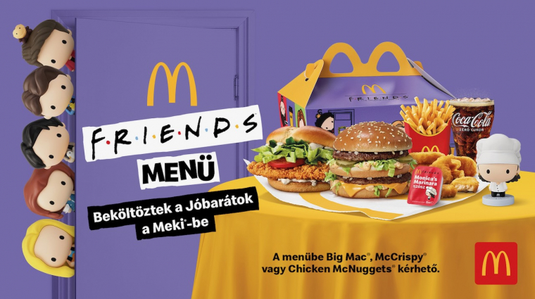 A Jóbarátok beköltöztek a Mekibe, mától kapható a felnőtt Happy Meal bevezetőkép