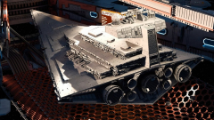 Ez a hihetetlenül részletes Csillagromboló modell több helyet foglal, mint a Call of Duty kép