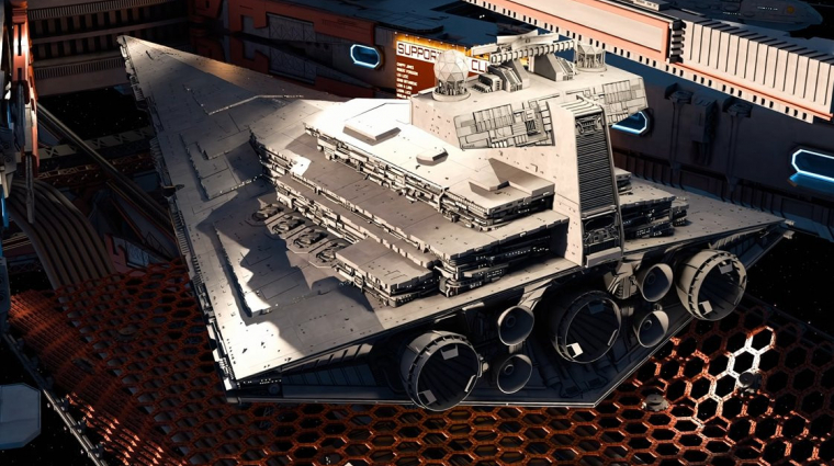 Ez a hihetetlenül részletes Csillagromboló modell több helyet foglal, mint a Call of Duty bevezetőkép