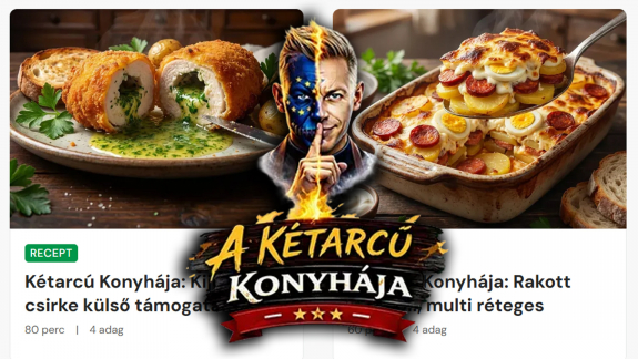 Magyar Péter ellenes AI-receptekkel kampányol a Mindmegette gasztrooldal kép