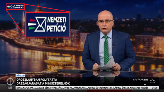 Újabb bírságot kapott a közmédia a Nemzeti Petíció miatt kép