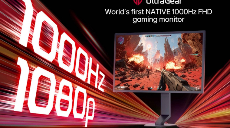 Az LG megcsinálta az első natív 1000 Hz-es Full HD gamermonitort kép