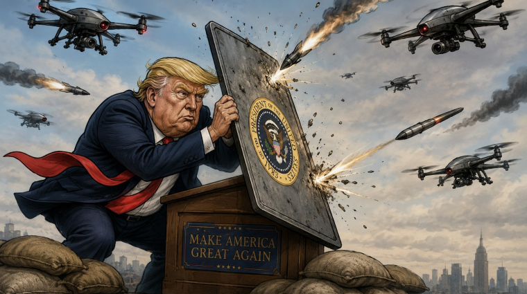 Donald Trump drónbiztos báltermet akar a Fehér Házban, ehhez egymilliárd dollárt kérne az adófizetőktől kép