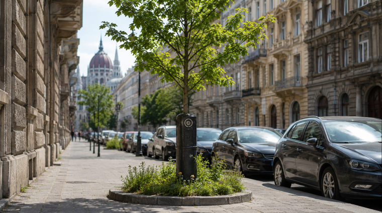 Nem csak eltűnnek a budapesti parkolóórák, a II. kerület fákat ültetne a helyükre kép