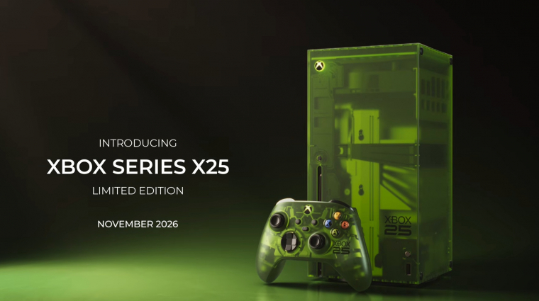 Gyönyörű áttetsző Xbox Series X-szel ünnepli a Microsoft az Xbox 25. évfordulóját bevezetőkép