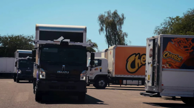 Sofőr nélküli teherautókkal szállít chipset és üdítőt a Pepsi kép
