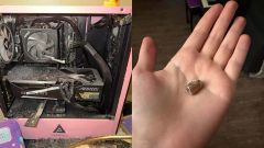 Életet mentett a gamer-PC, felfogott egy eltévedt lövedéket kép