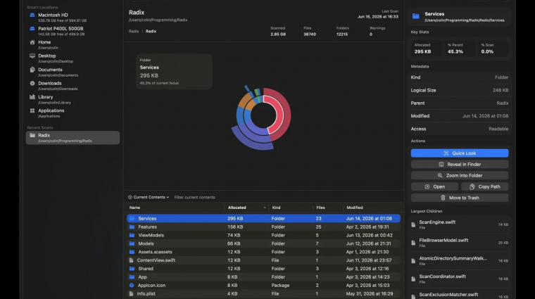 Ez az ingyenes Mac-app pillanatok alatt megmutatja, mi zabálja fel a tárhelyet kép